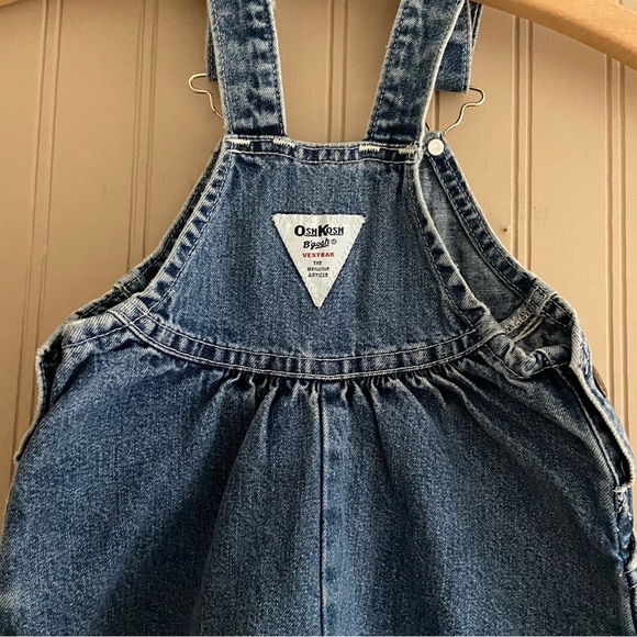 Vintage Oshkosh B’Gosh 100% Cotton Jean Overalls Size 12 Months - Picture 5 of 9